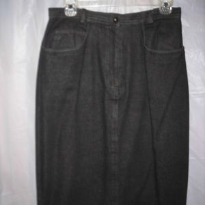 Ladies,blk.denim skirt,sz.10,SK & Co.